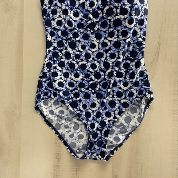 MICHAEL KORS tie dye printed halter one piece sexy slimming swimsuit vacation 8 - Picture 5 of 9